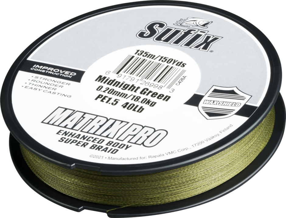 Sufix Matrix Pro 135m 0,18/13,5kg vihreä kuitusiima