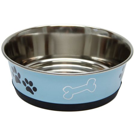 Brava Metallikuppi liukuesteellä, Paws & Bones (0,9 l)