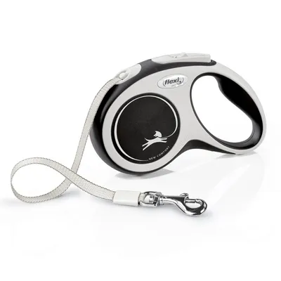 Flexi New Comfort M nauhalla 5m / max. 25kg musta
